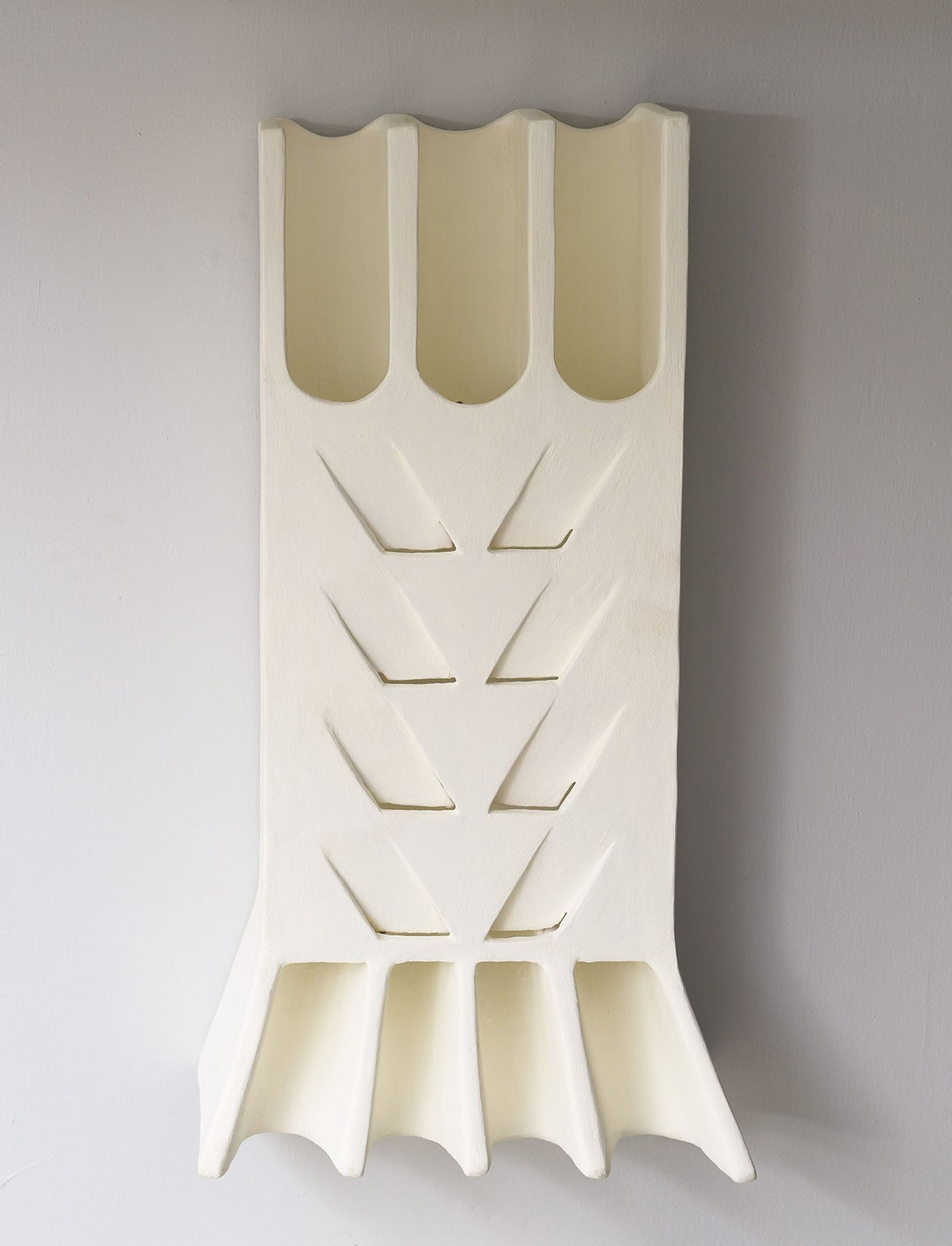 Jean-Francois Demarne., Pair of French Bespoke Plaster "Epi de Ble" Sconces, 21st century