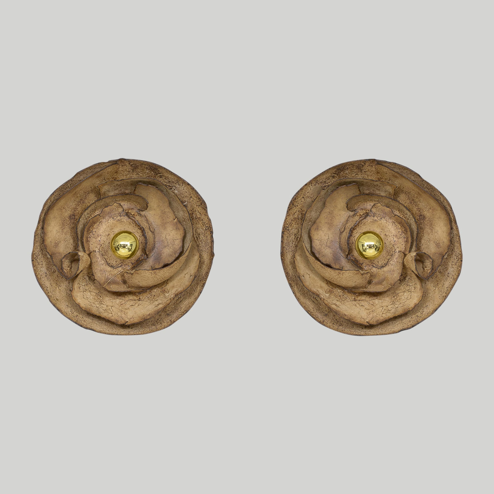 Sandy Pouget, French Bespoke Pair of Papier-Mache Sconces, 21st century