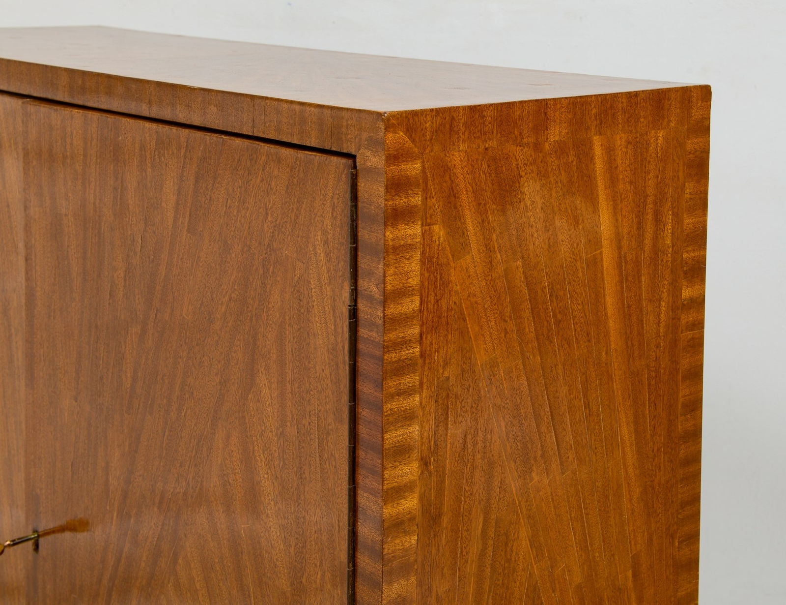 Jean-Michel Frank Inspired Exquisitely Crafted Parquetry Cabinet, 20th century