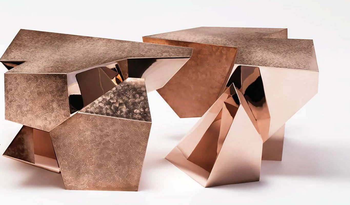 Juan and Paloma Garrido, Small Quartz Low Table Set of Three, 2019