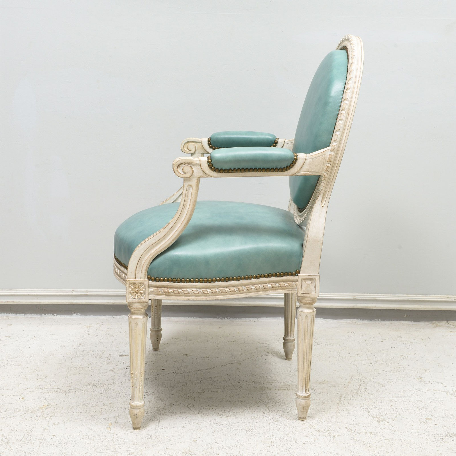 Set of 8 Louis XVI- Style Painted Dining Chairs, late 20th century