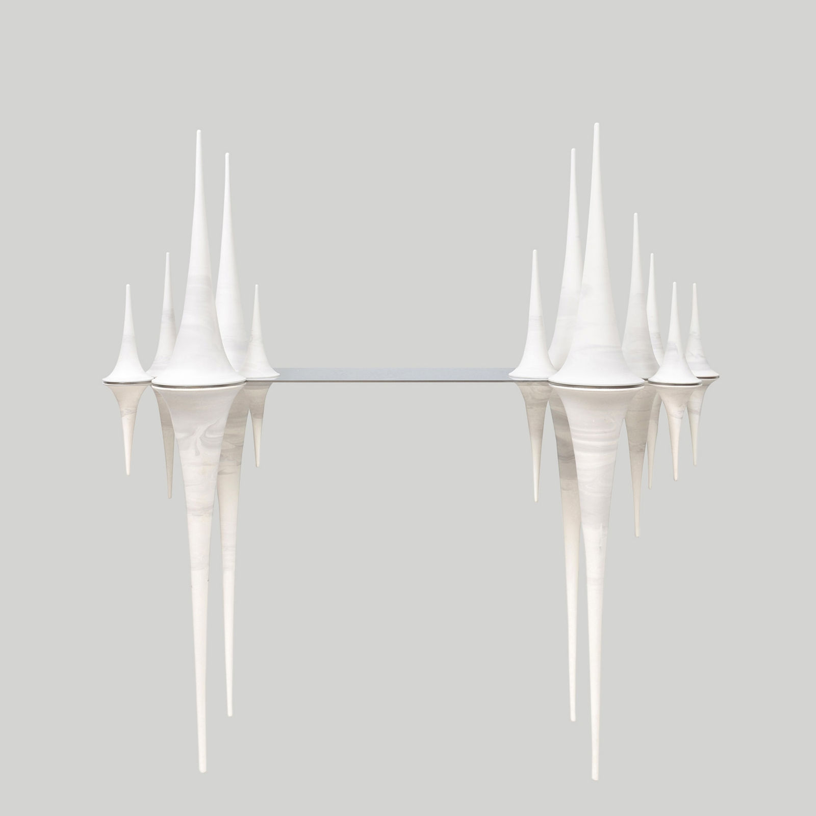 Nadege Mouyssinat, Bespoke French Ceramic Pseudosphere Console