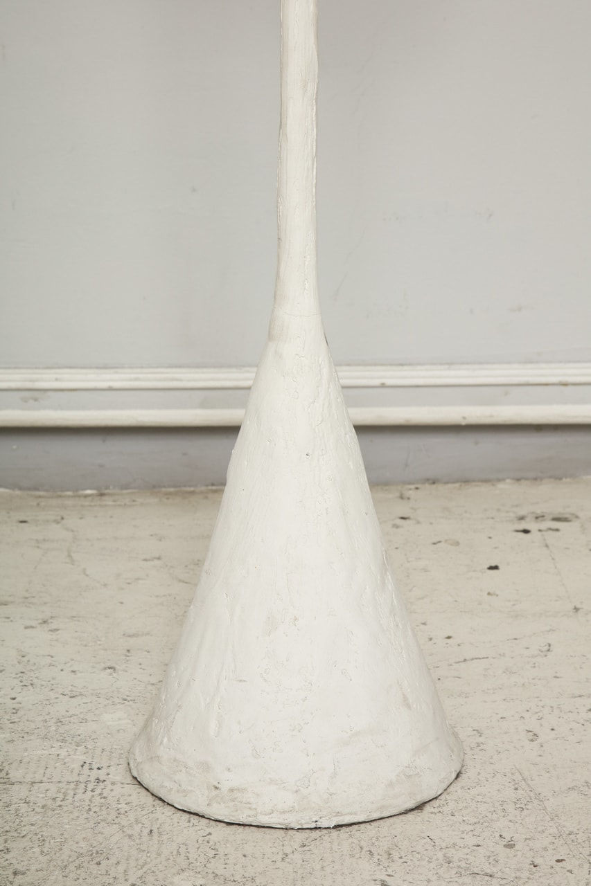 Handcrafted Plaster Floor Lamp/ Torchiere in the Giacometti Manner