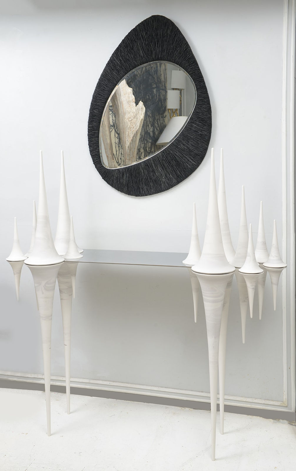 Nadege Mouyssinat, Bespoke French Ceramic Pseudosphere Console