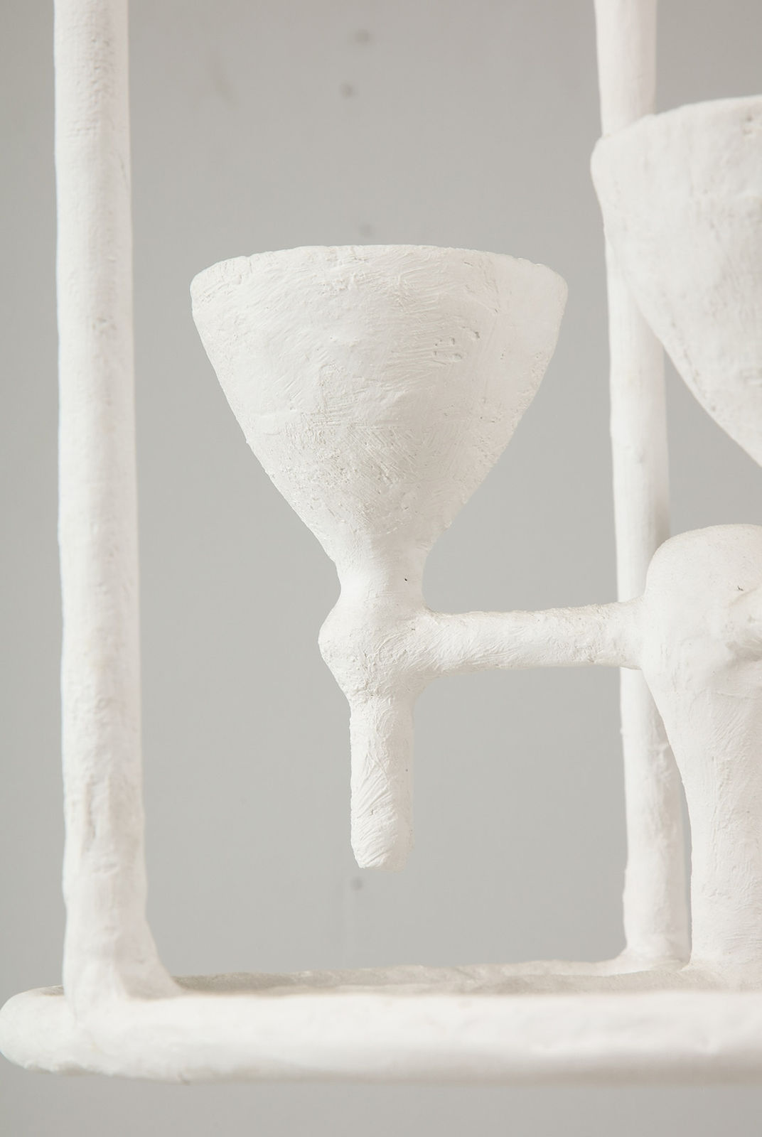 Custom Plaster Alard Three-Light Fixture