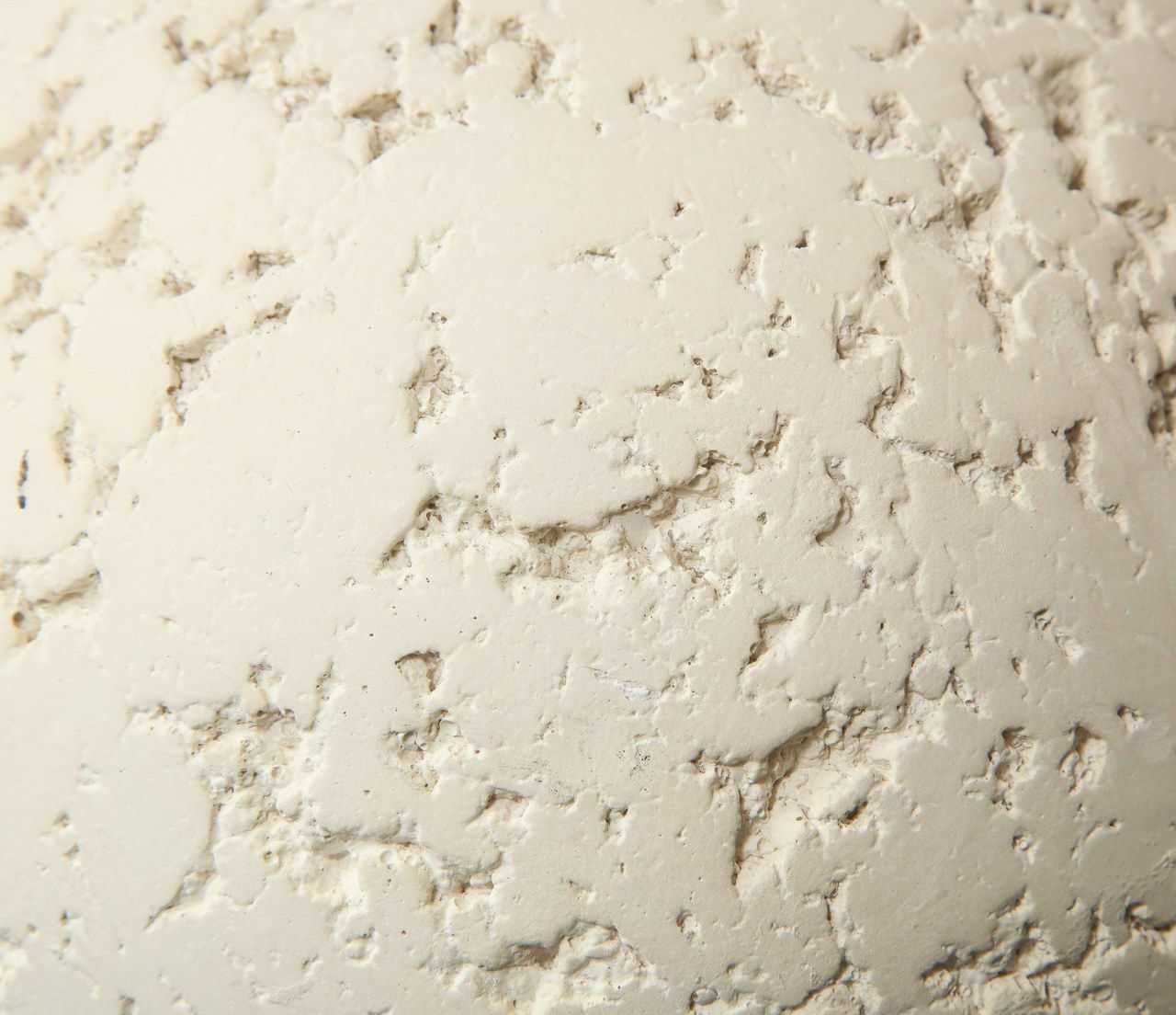 Pair of Custom Textured Circular Plaster Lamps, 21st century