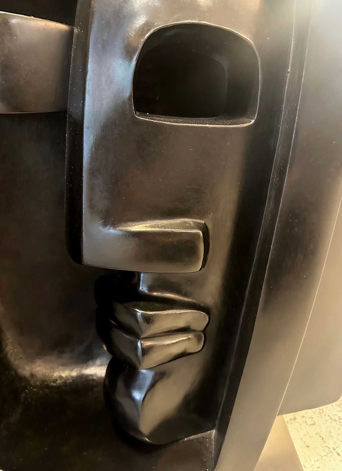 Elizabeth Strong--Cuevas., "Visitation" Bronze Sculpture, 21st century