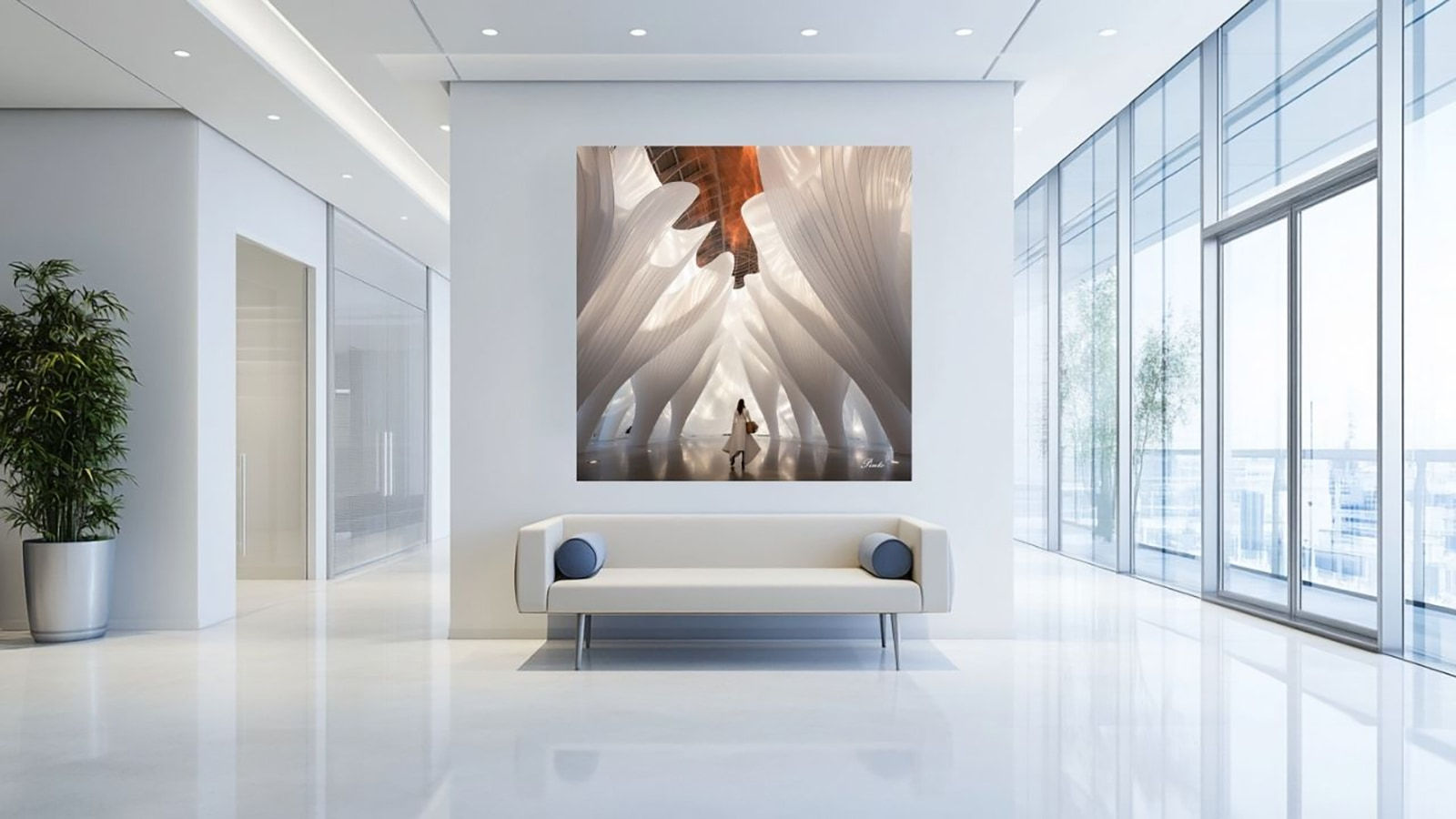 Leila Pinto, "The Oculus" Giclee on Metal , 21st century