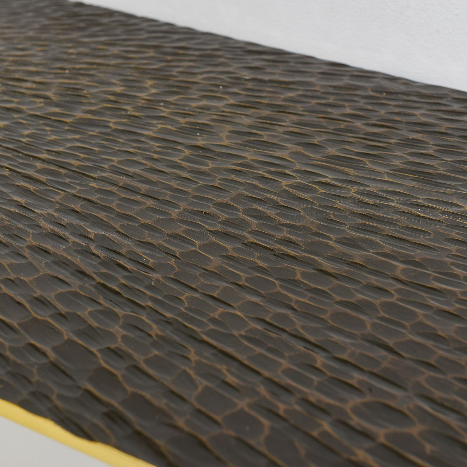 Franck Chartrain, Hand-Hammered Bronze and Iron Meteorites Console, 21st century