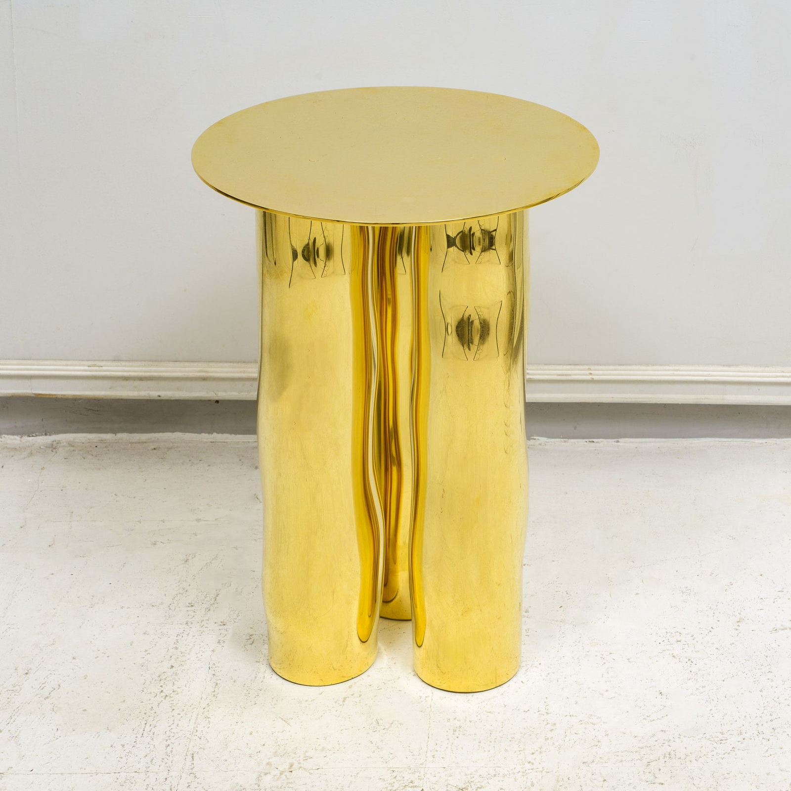 Atelier Victor Tison, French Bespoke Sculptural Brass Mino Table, 21st century