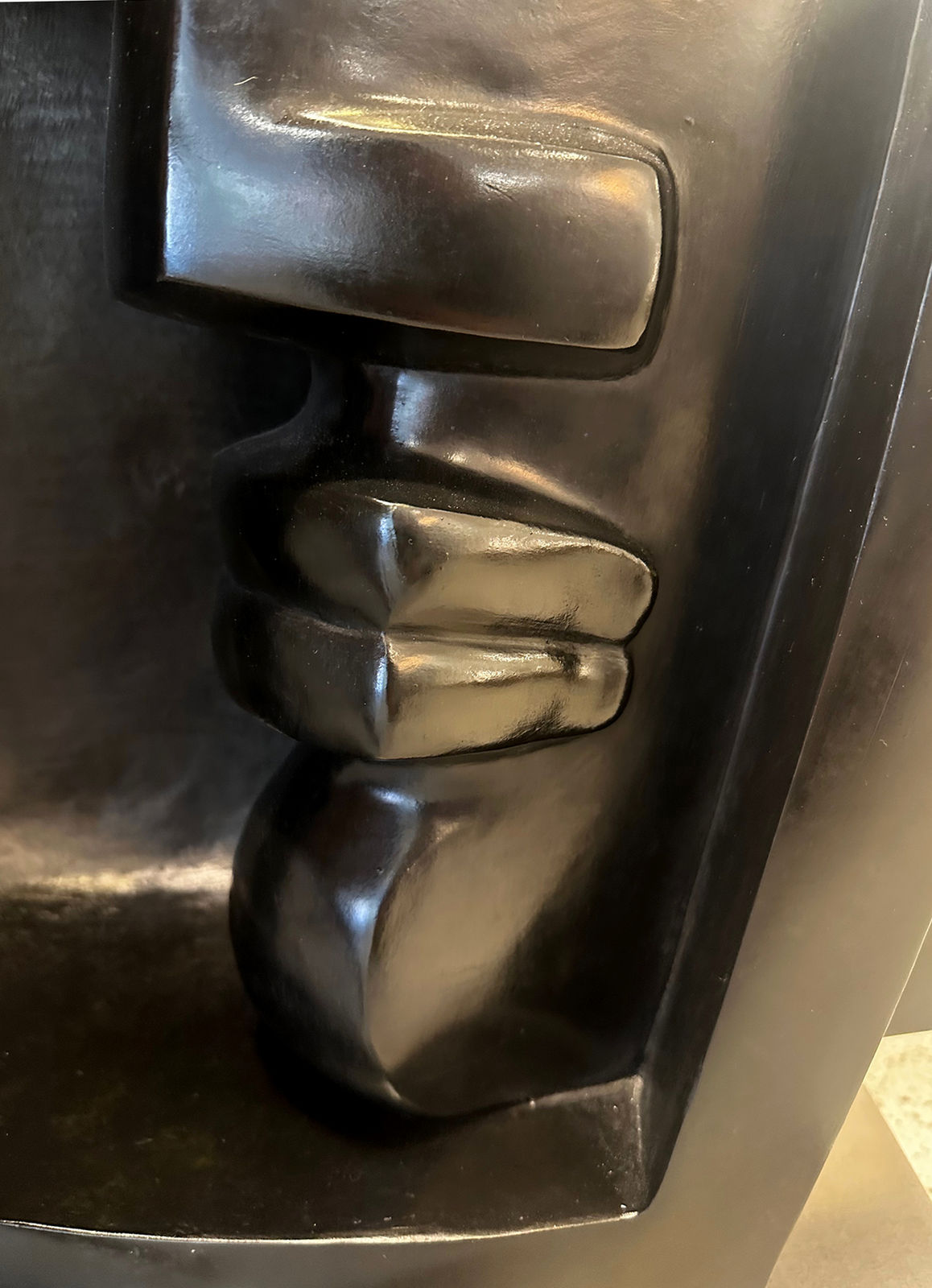 Elizabeth Strong--Cuevas., "Visitation" Bronze Sculpture, 21st century