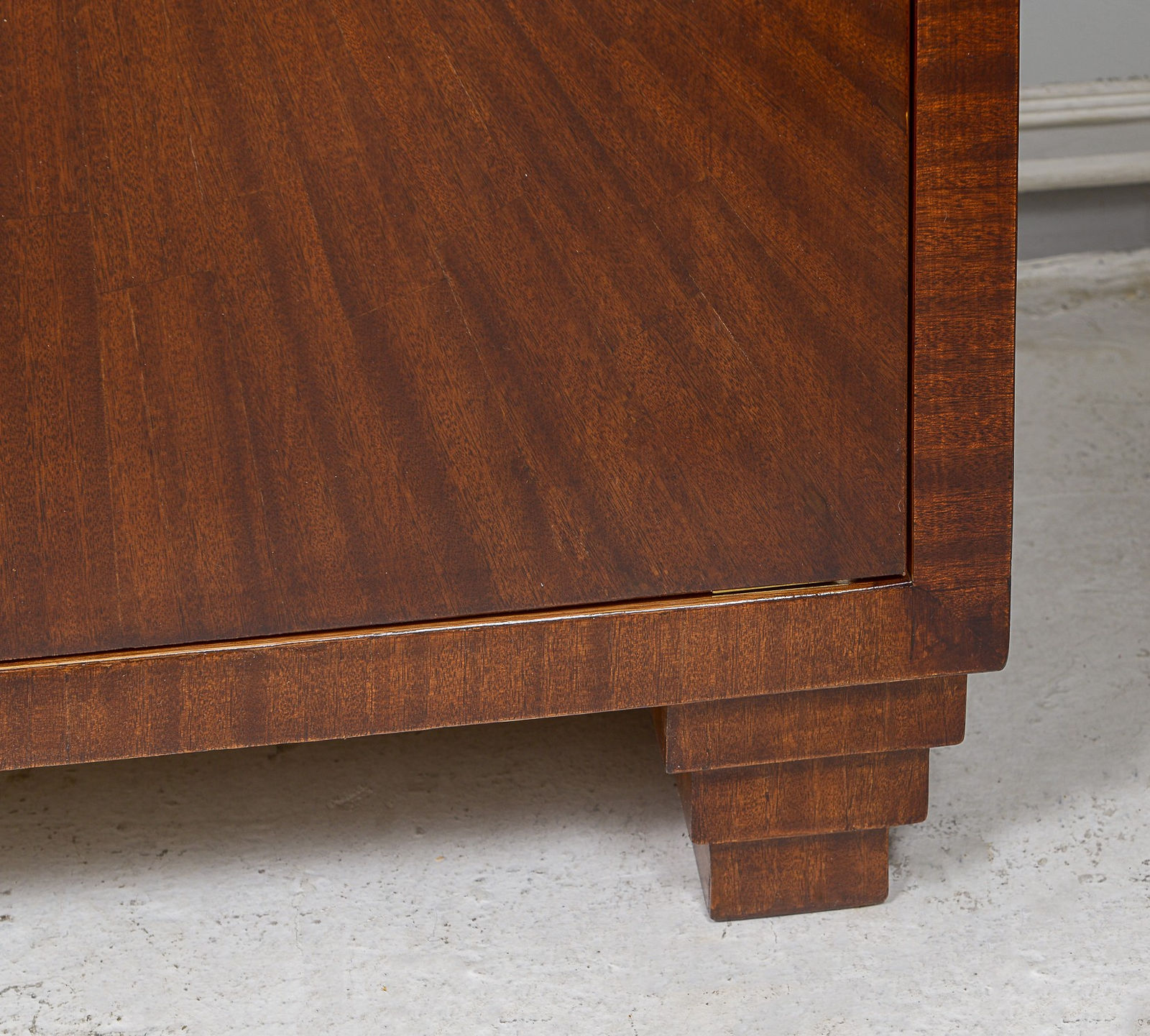 Bespoke Parquetry Cabinet with Starburst Pattern, 21st century