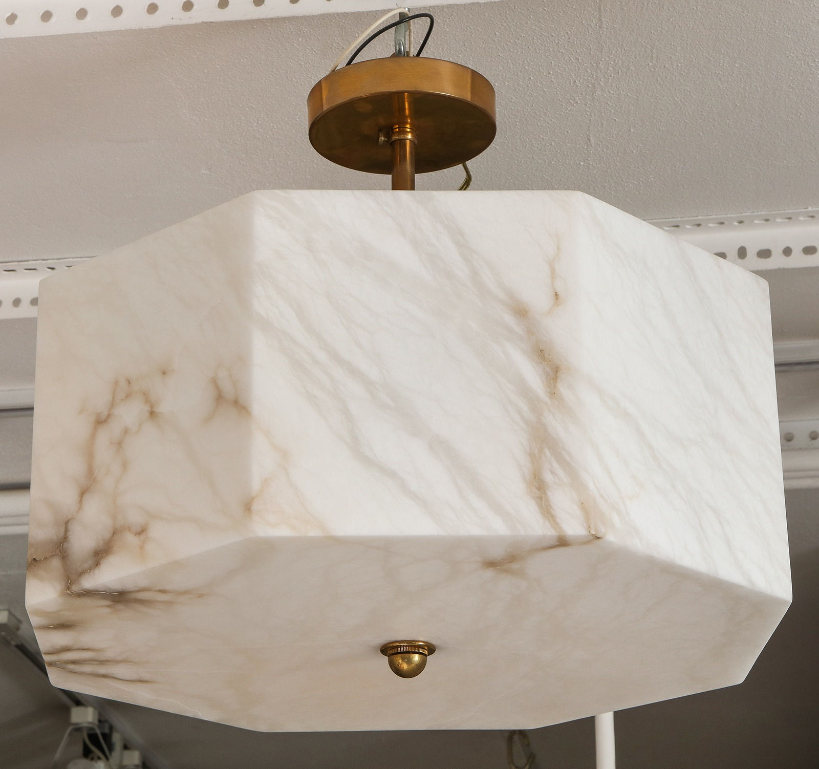 Eight-Sided Custom Alabaster Fixture