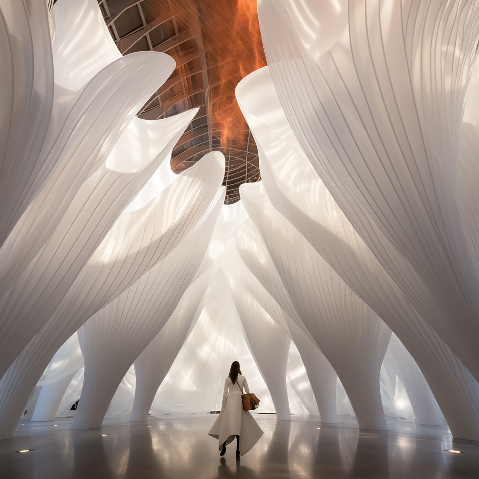 Leila Pinto, "The Oculus" Giclee on Metal , 21st century