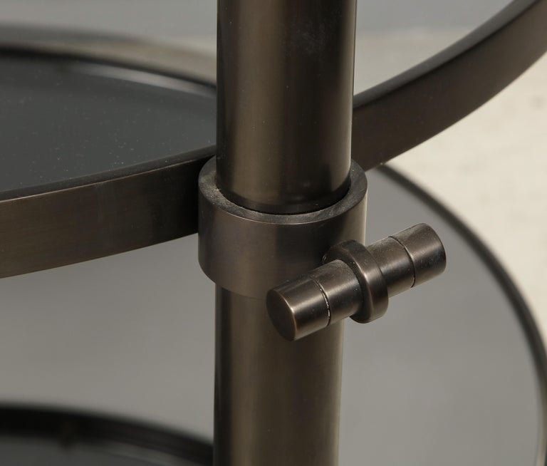 Amir Khamneipur, Pair of Bespoke Bronze Tulip Tables, 21st century