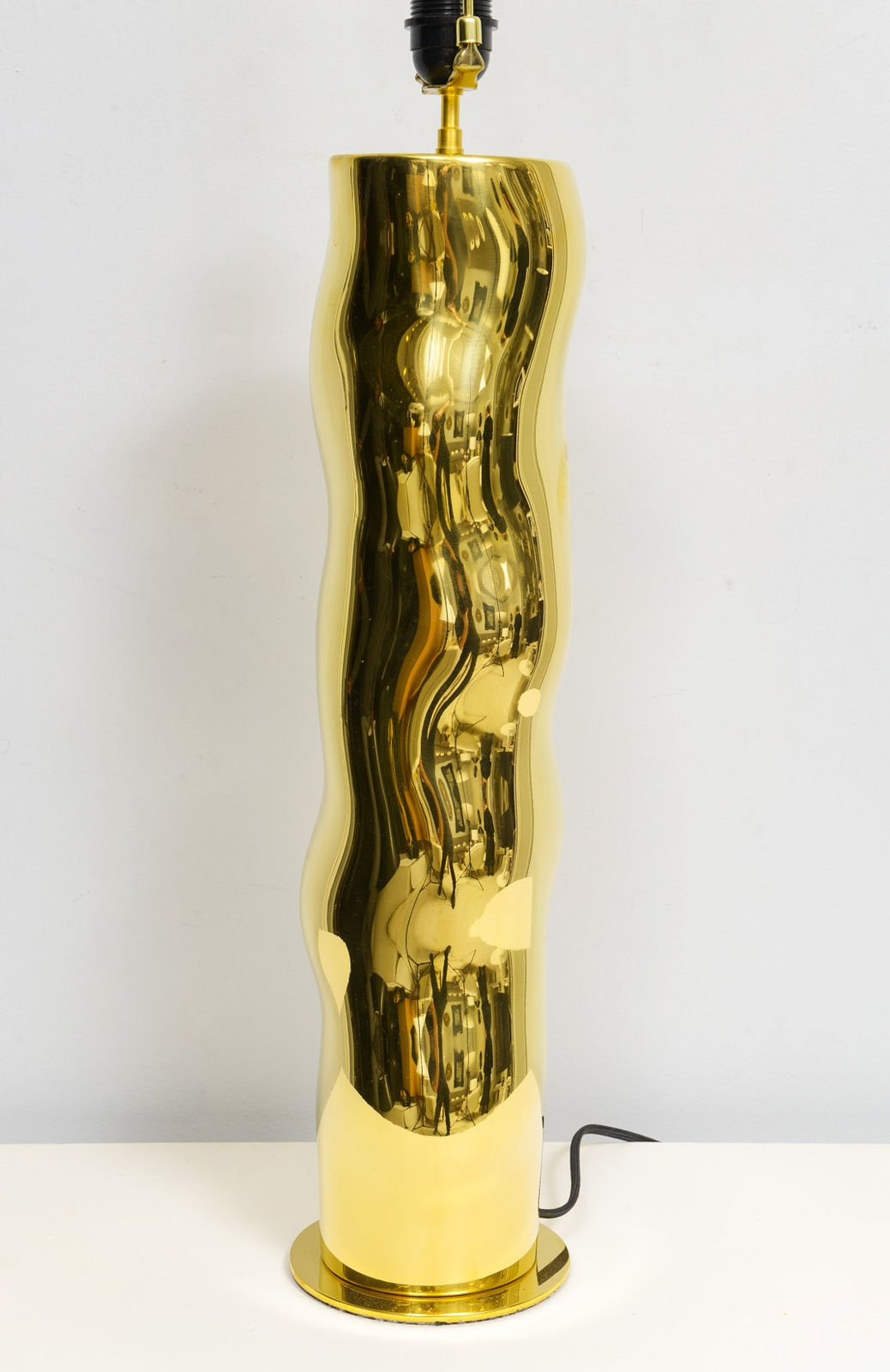 Atelier Victor Tison, French Bespoke Sculptural Brass Totem Table Lamp, 21st century