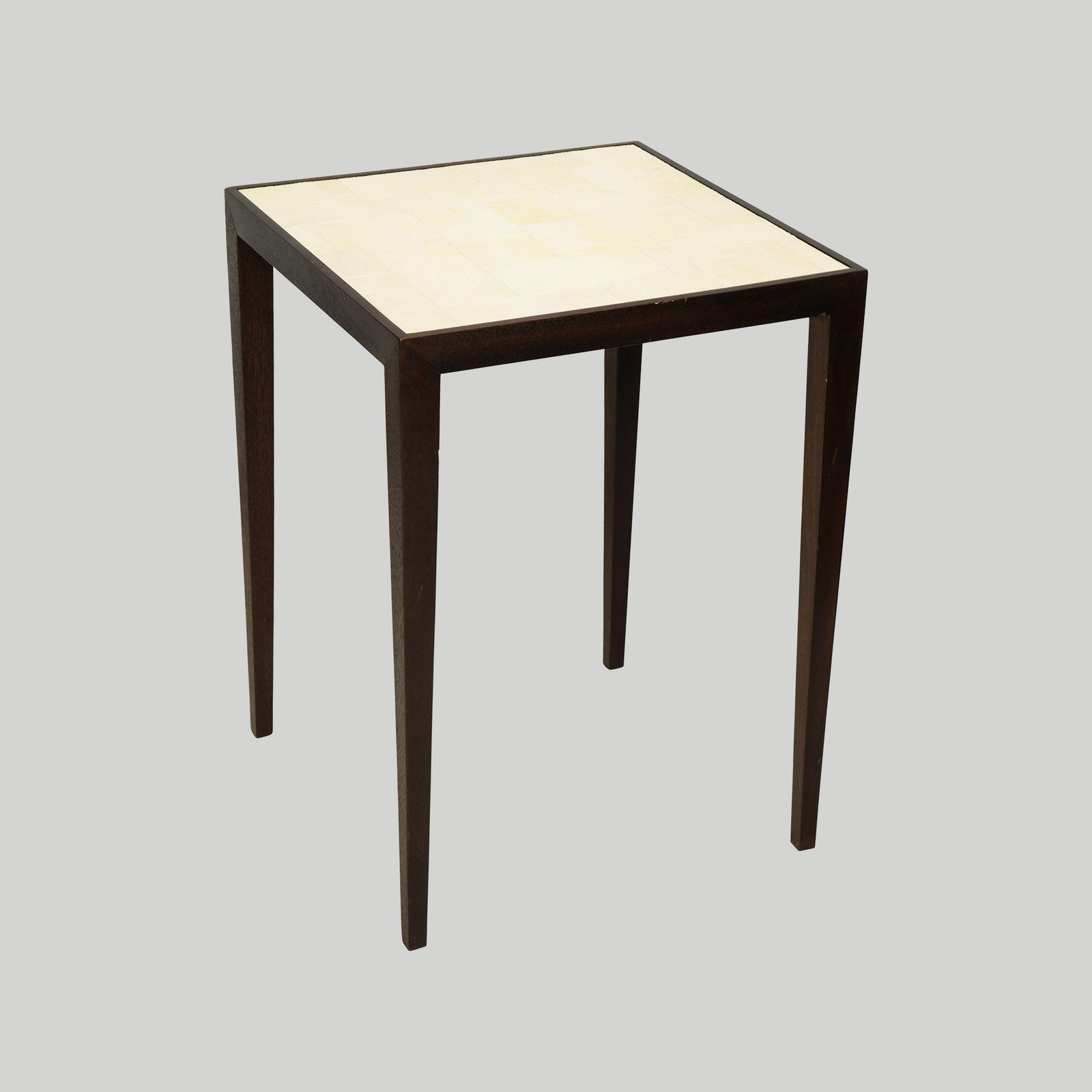 Custom Mahogany Table with Shagreen Top in the Jean Michel Frank Manner