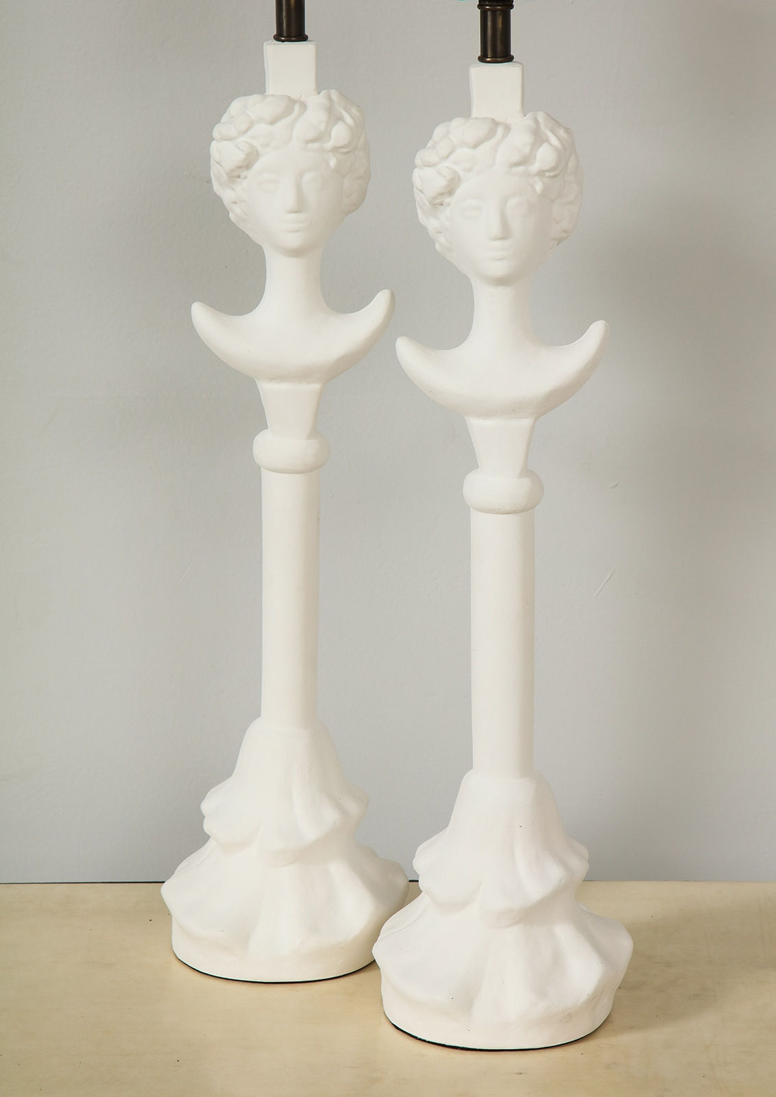 Custom Plaster Gio Table Lamps