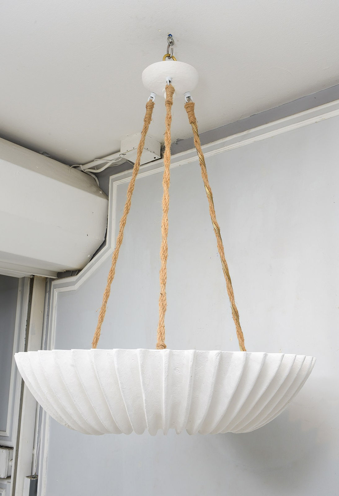 Custom Plaster Tournesol Lighting Fixture, 21st century