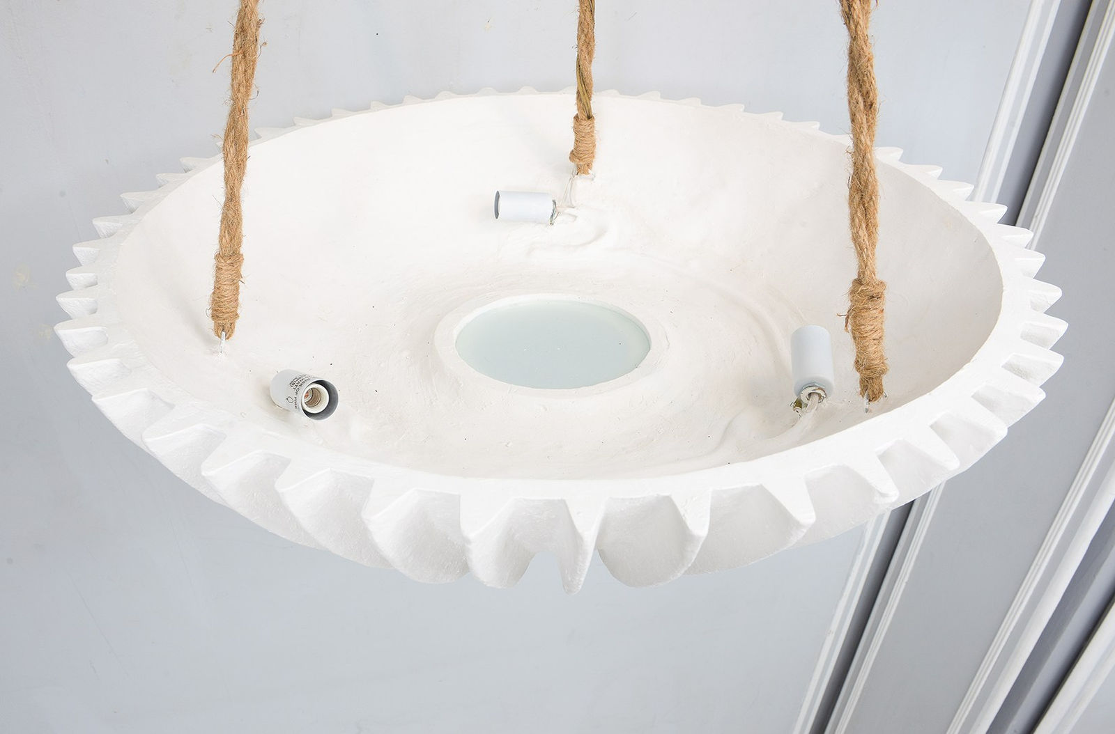 Custom Plaster Tournesol Lighting Fixture, 21st century