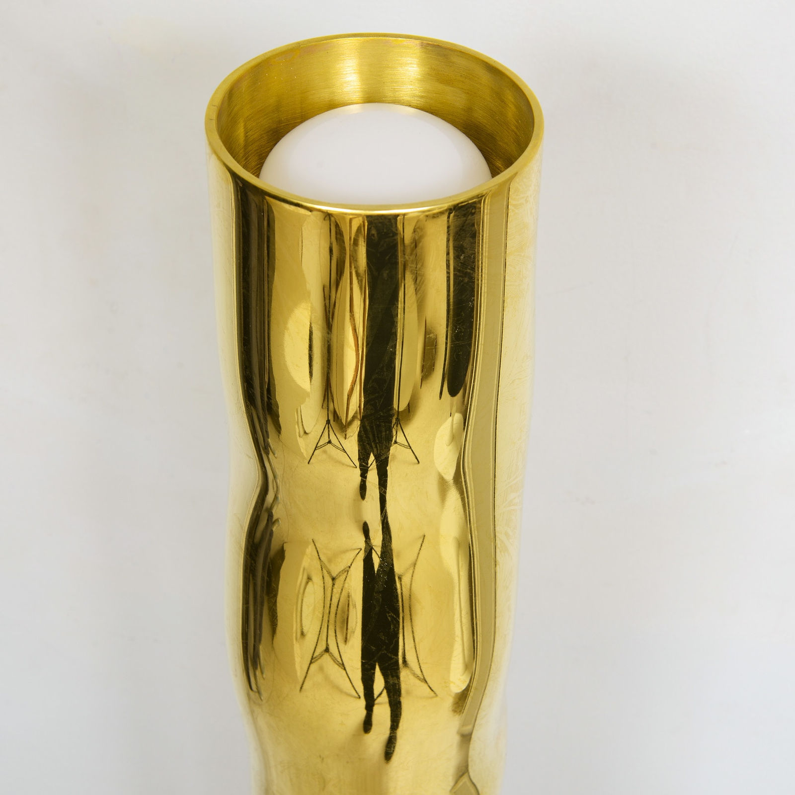 Atelier Victor Tison, French Bespoke Sculptural Brass Totem Floor Lamp, 21st century