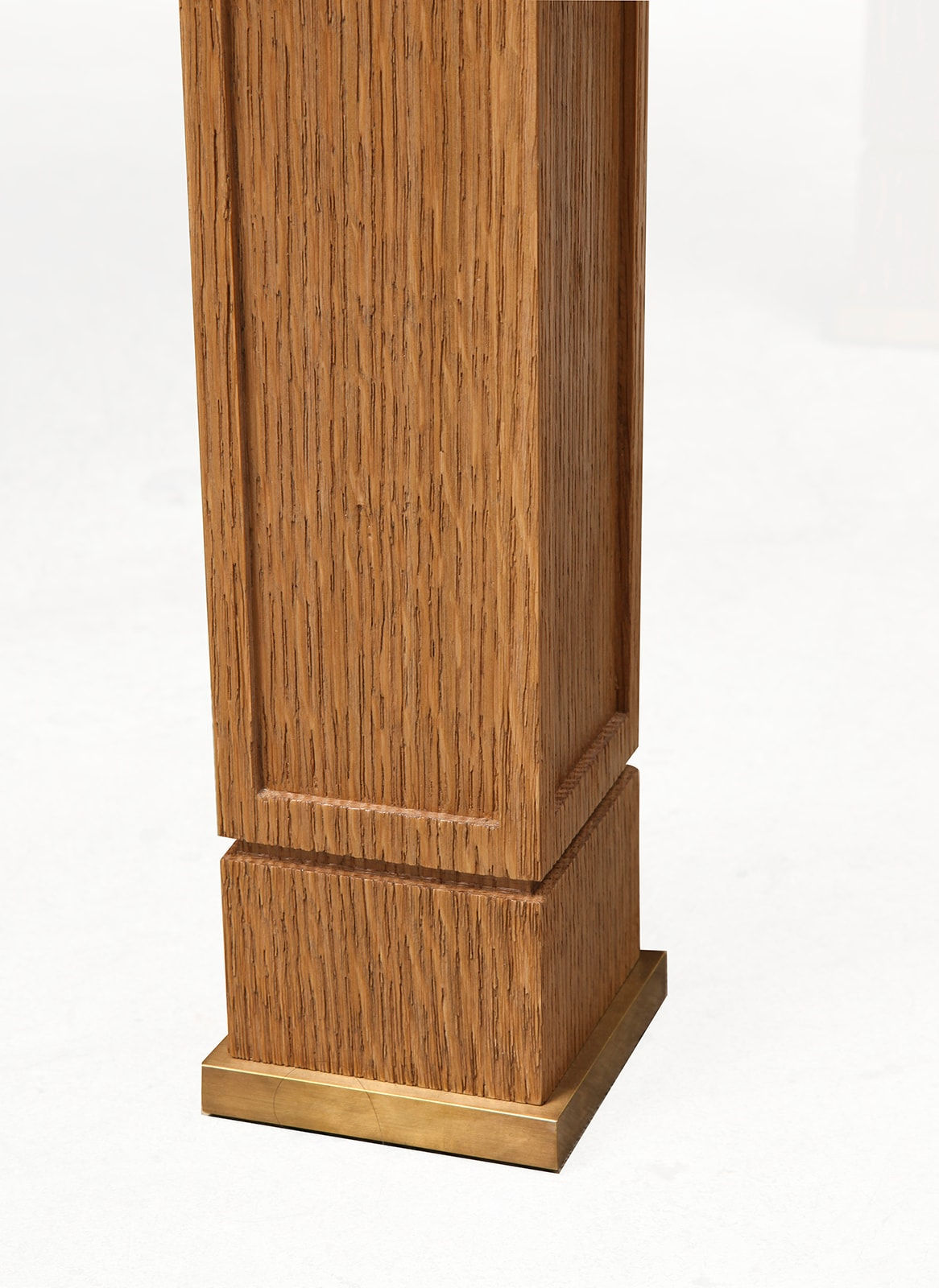 Custom Exquisite Parchment and Cerused Oak Coffee Table, 21st century