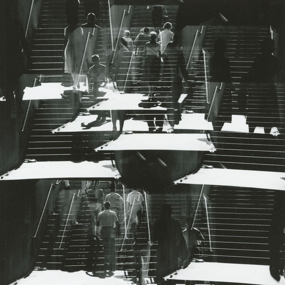 Ray K. Metzker Chicago Tirage gélatino-argentique d'époque, réalisé par l'artiste 18,7 x 18,7 cm Dim. papier: 25,3 x 20,4 cm