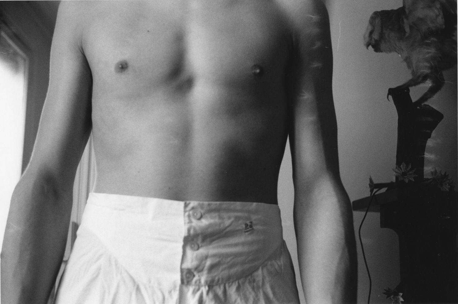 Hervé Guibert Torse du poète Tirage gélatino-argentique d'époque 14,5 x 22 cm Dim. papier: 23 x 30 cm