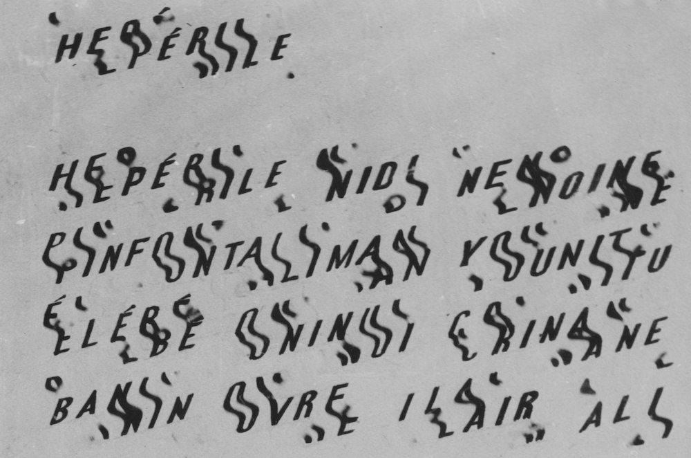 Raymond Hains, Hépérile, 1948