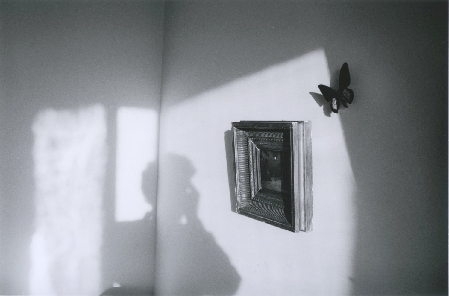 Hervé Guibert, Autoportrait, tableau carré, rue du Moulin-Vert, c. 1986