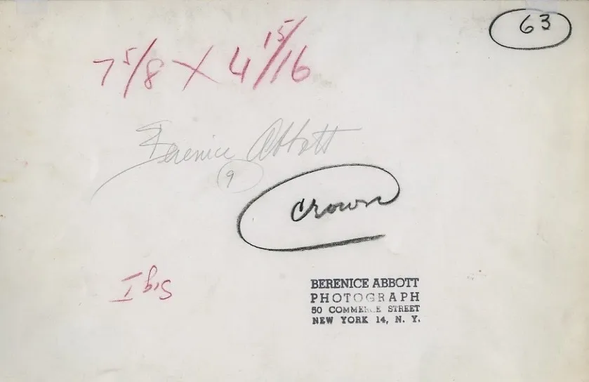 Berenice Abbott, Wave, c. 1958