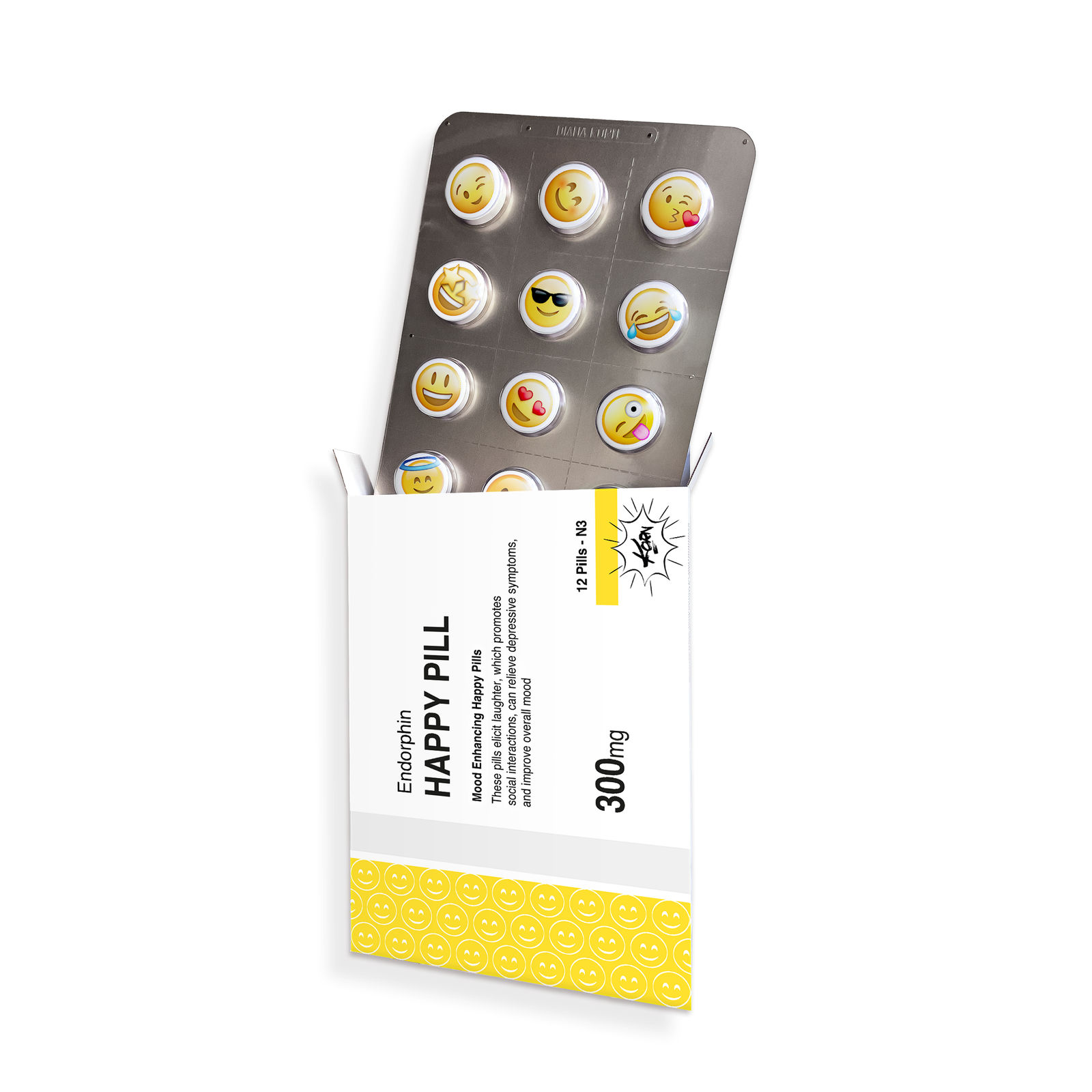 Diana Korn, Happy Pill - Smiley I, 2024