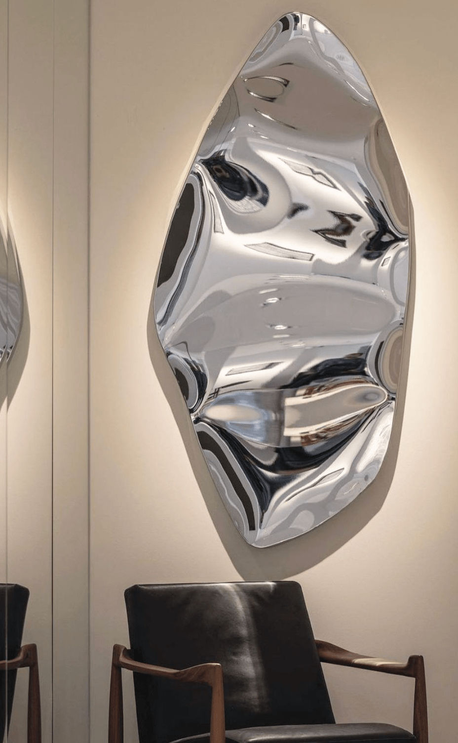 Pepe Valenti, Chrome Wall Piece, 2023