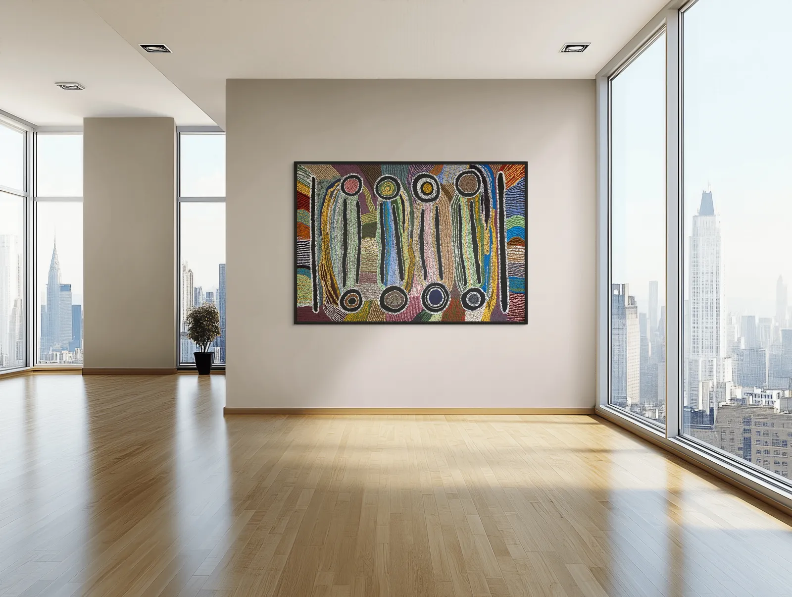 Maggie Watson Napangardi, Digging Sticks, 1995