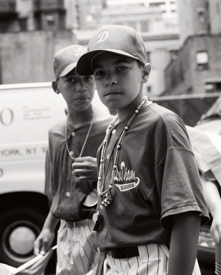 Janette Beckman, Baseball kids, Puerto Rican Day Parade, New York City, 1996