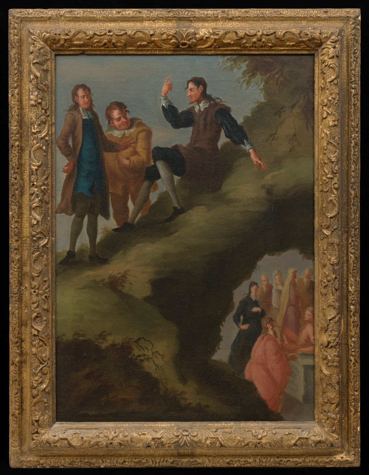 John Vanderbank, Don Quixote: Dulcinea's enchantment in Montesino's cave, 1730