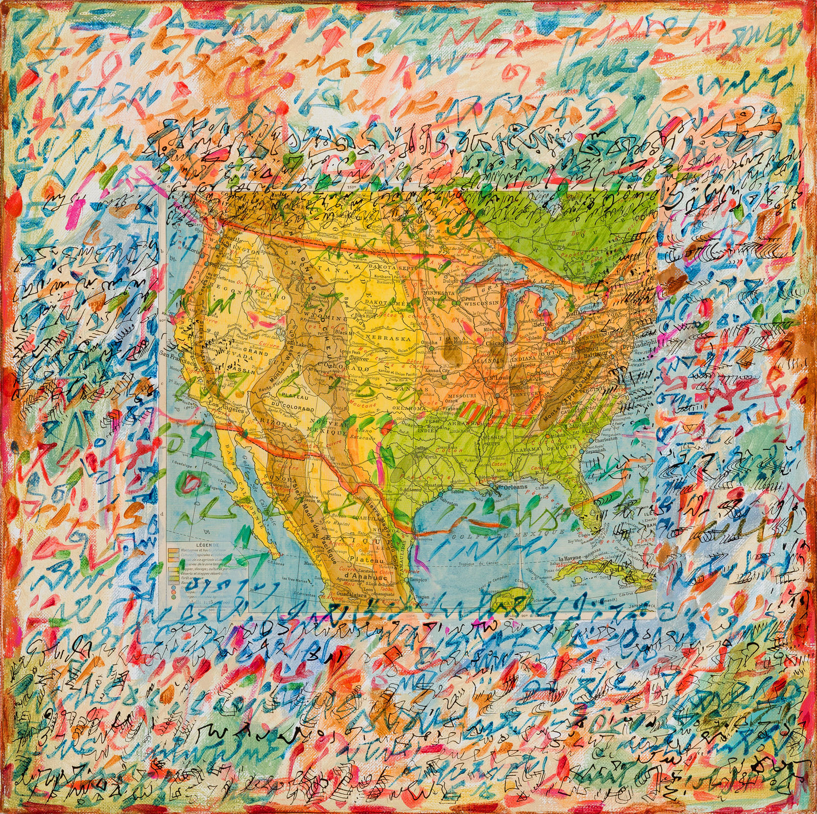 Mahjoub Ben Bella, Carte de l'Amérique, 2005