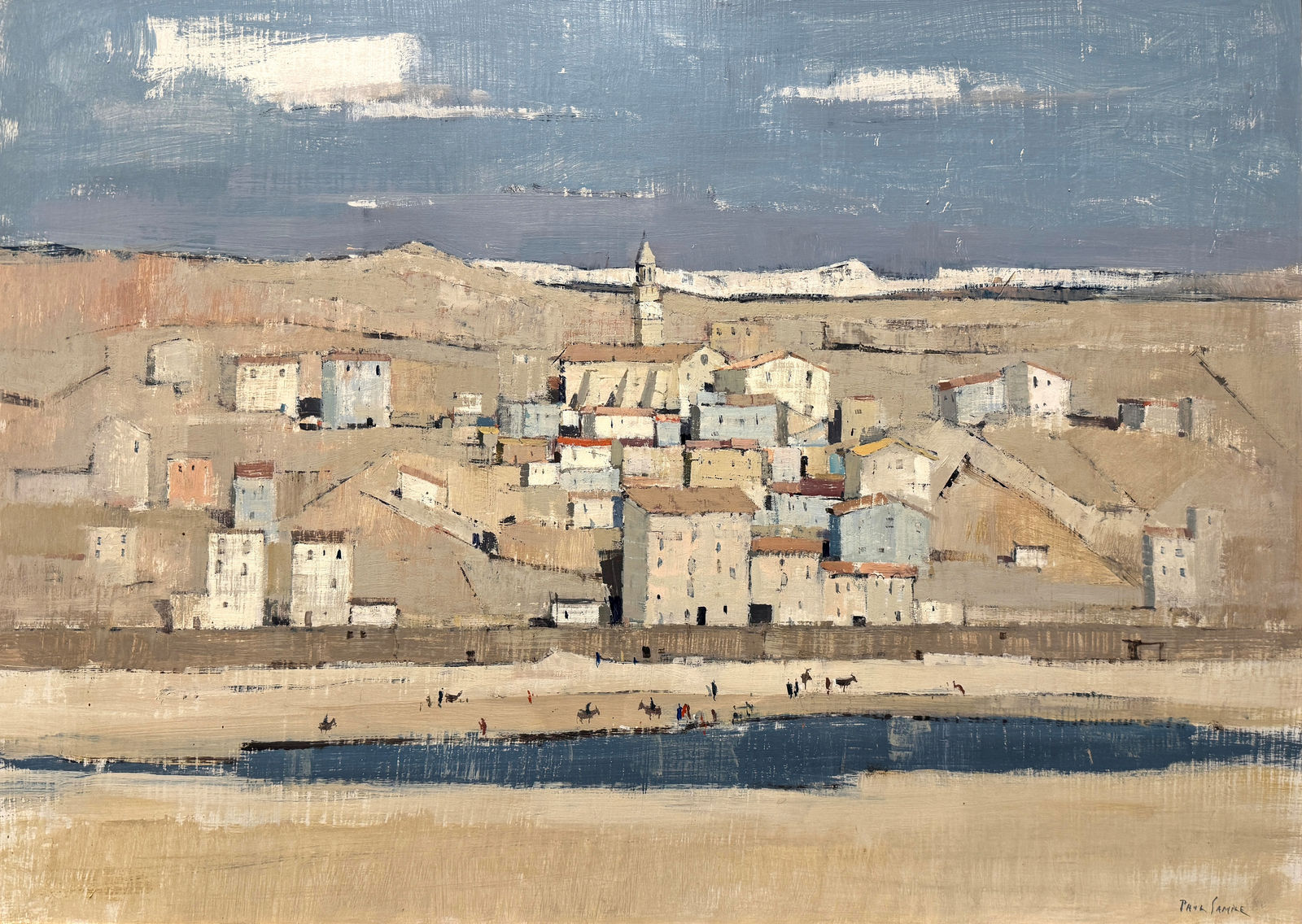 Paul Sample, Spanish Village, 1958