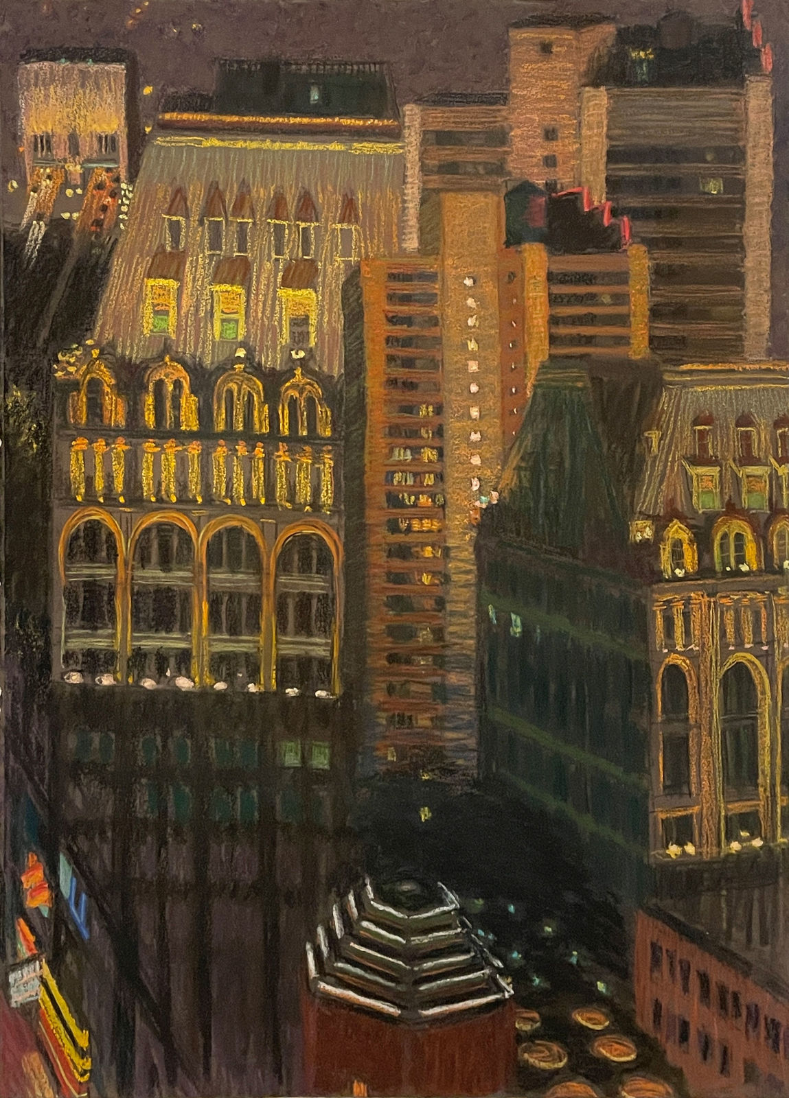 Yvonne Jacquette, From World Trade Center: Mixed Heights, 1997-98
