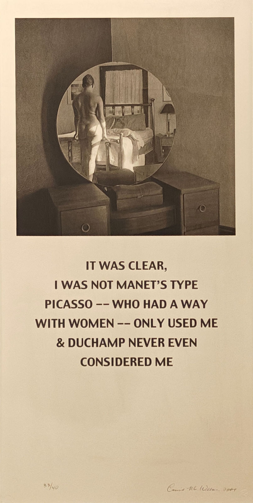Carrie Mae Weems, Not Manet's Type, 2001