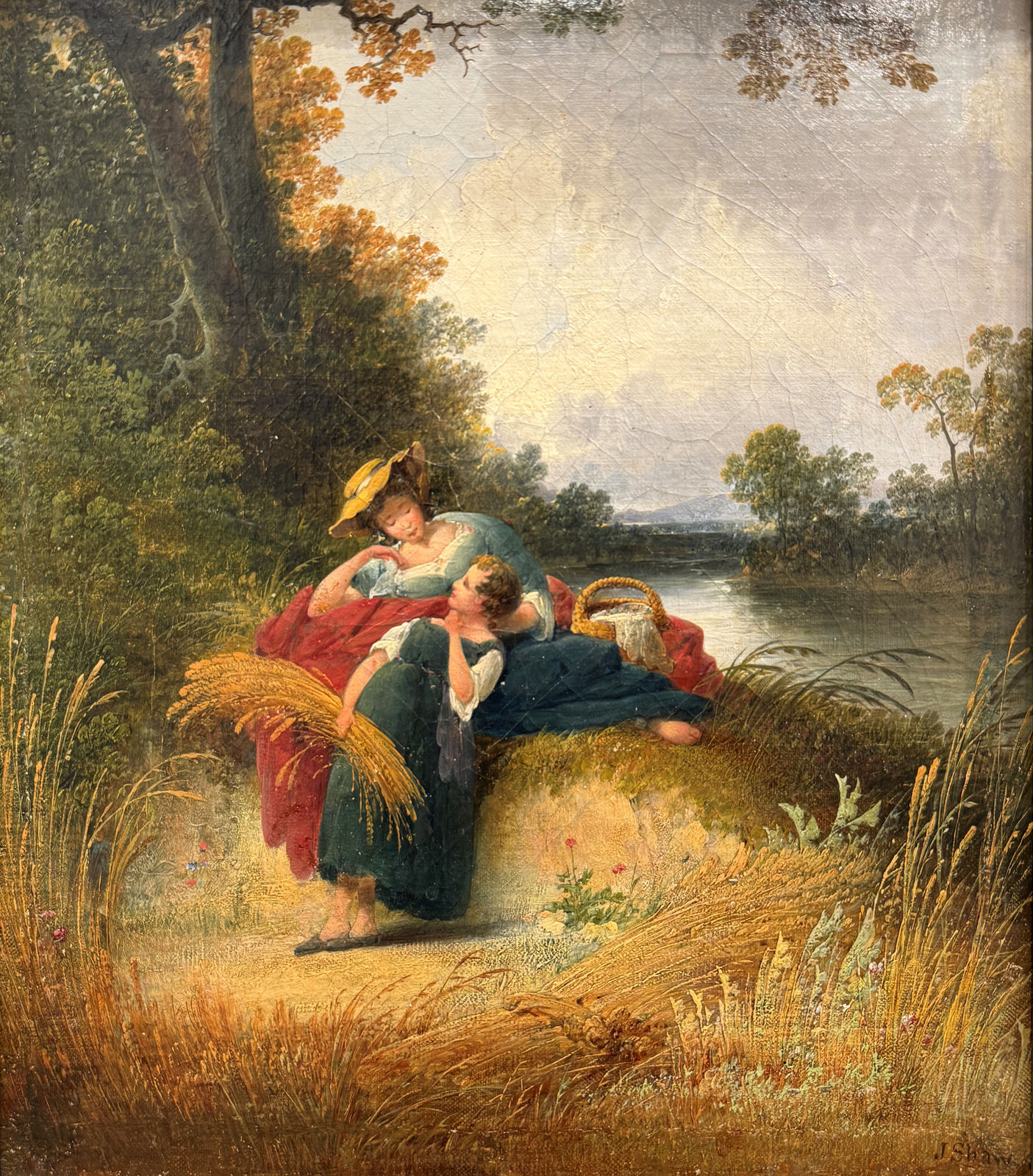 Joshua Shaw, Summer Picnic by the River, circa 1840