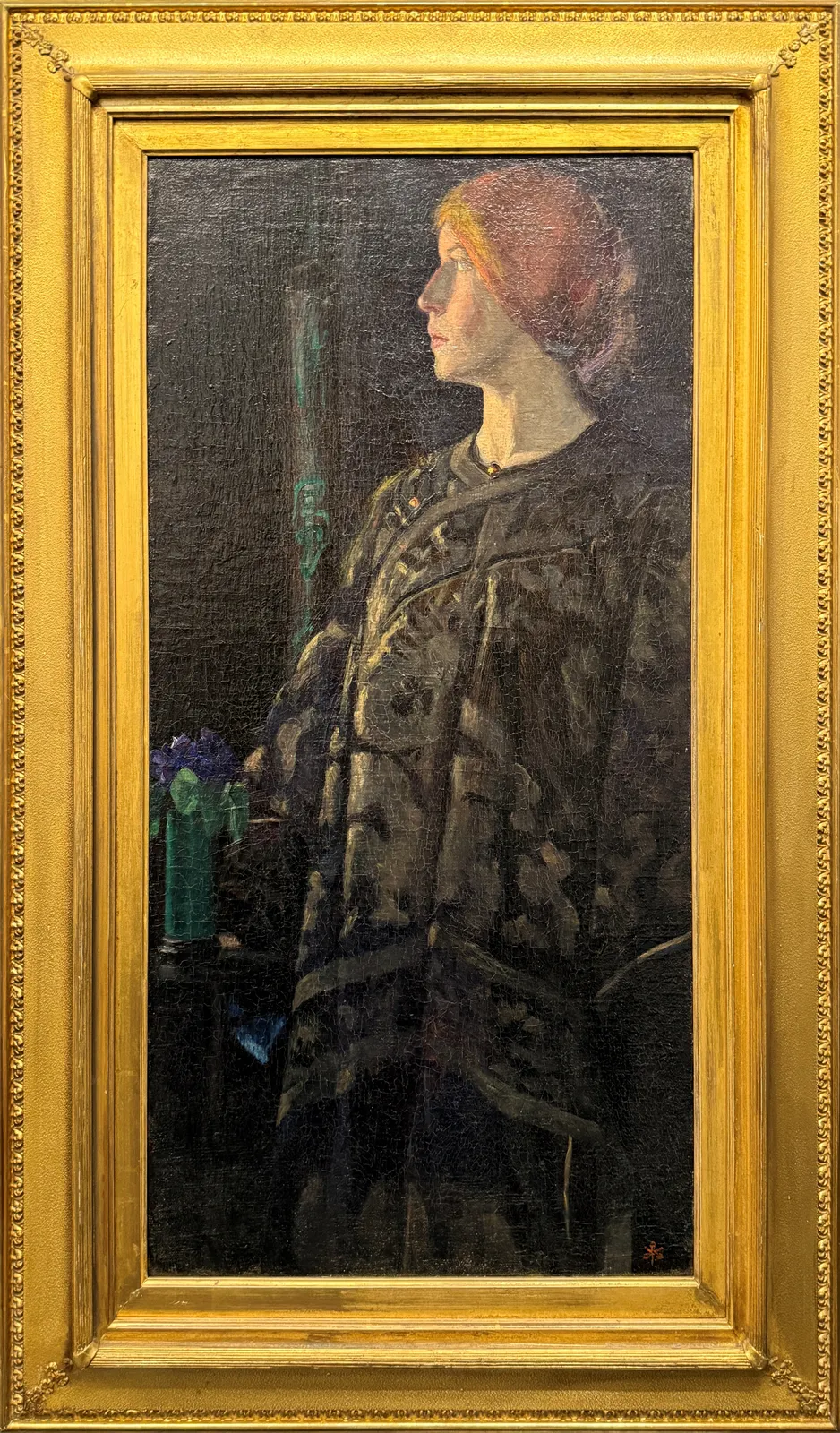 Margaret Longstreth Baugh, Woman with Violets, circa 1901