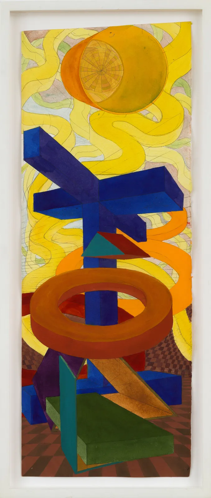 Al Held, Study for the Orlando Courthouse, 2005