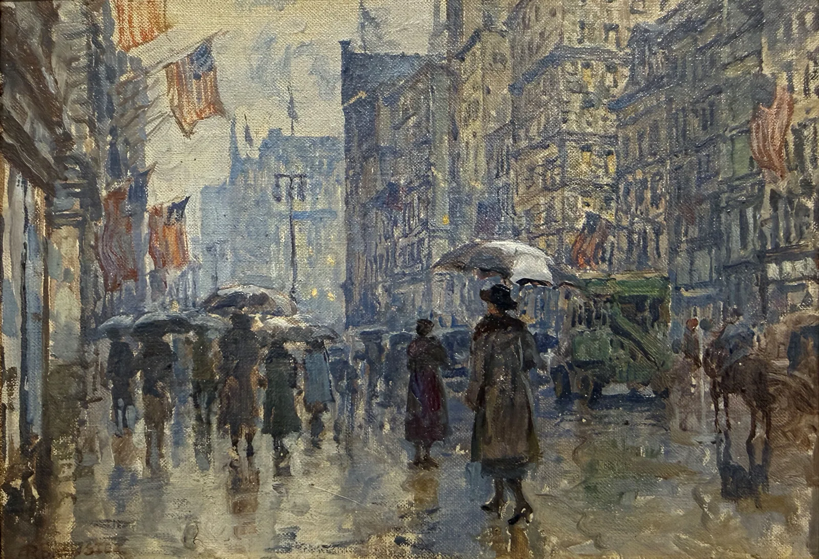 Anna Richards Brewster, 43rd Street and 7th Ave, New York, circa 1919