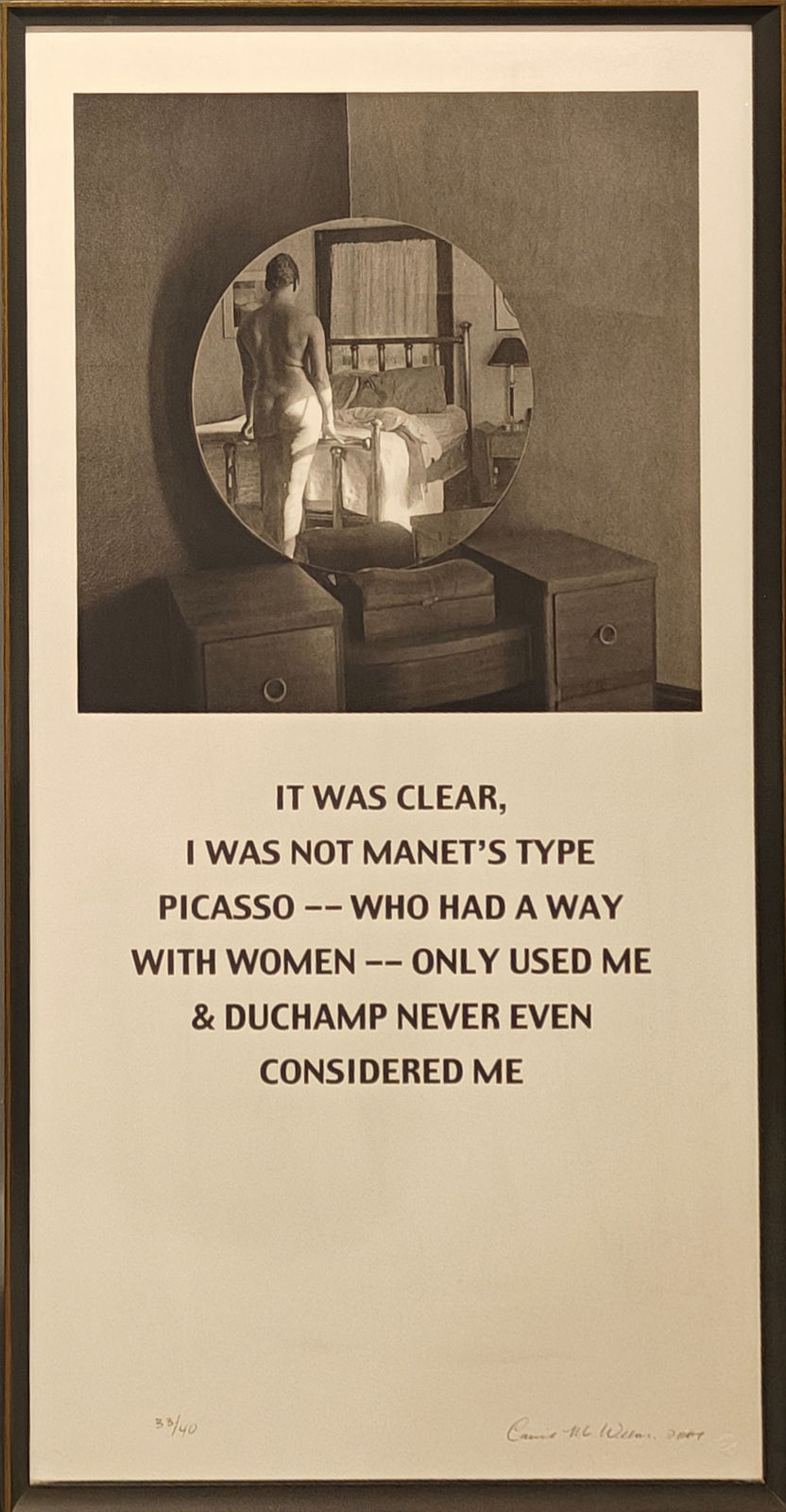 Carrie Mae Weems, Not Manet's Type, 2001