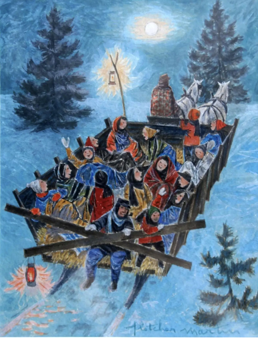 Fletcher Martin, Sleigh Ride, Woodstock, New York, circa 1955