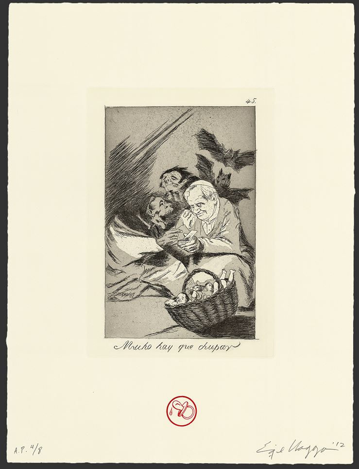 Enrique Chagoya, Recurrent Goya (suite of 8), 2012