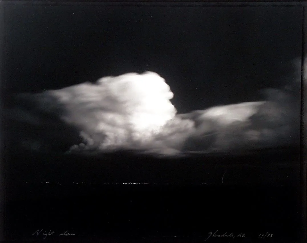 Mark Klett, Night Storm, Glendale, AZ 10/93, 1993