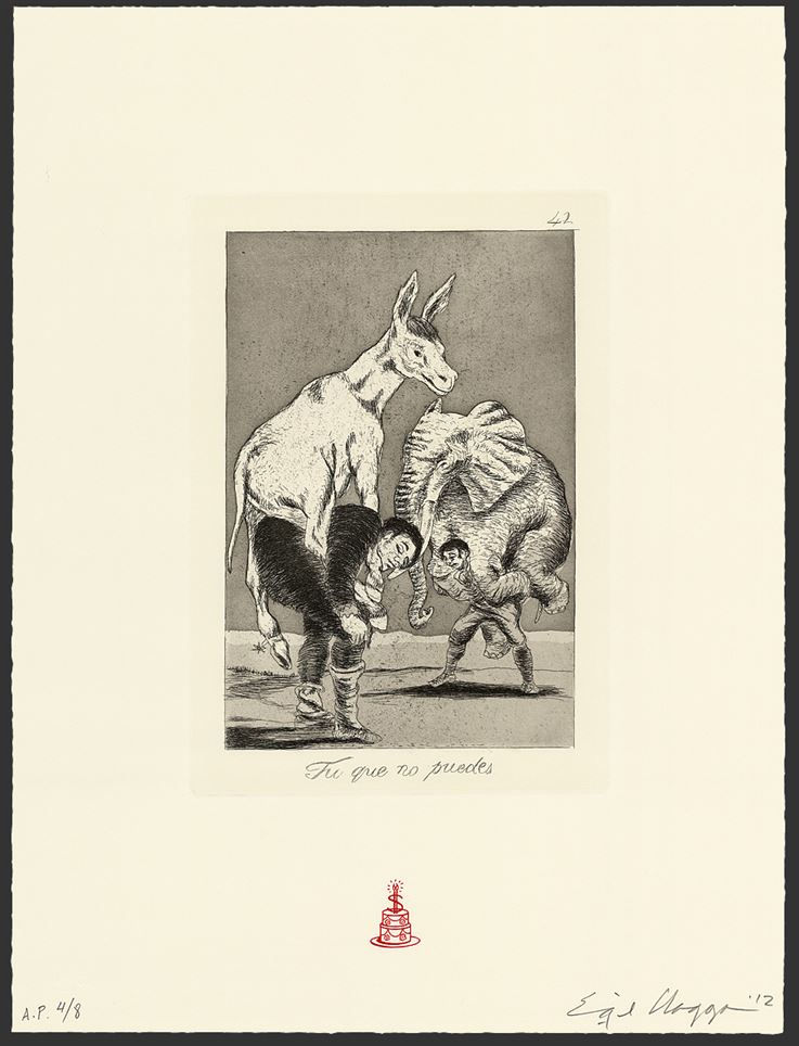 Enrique Chagoya, Recurrent Goya (suite of 8), 2012