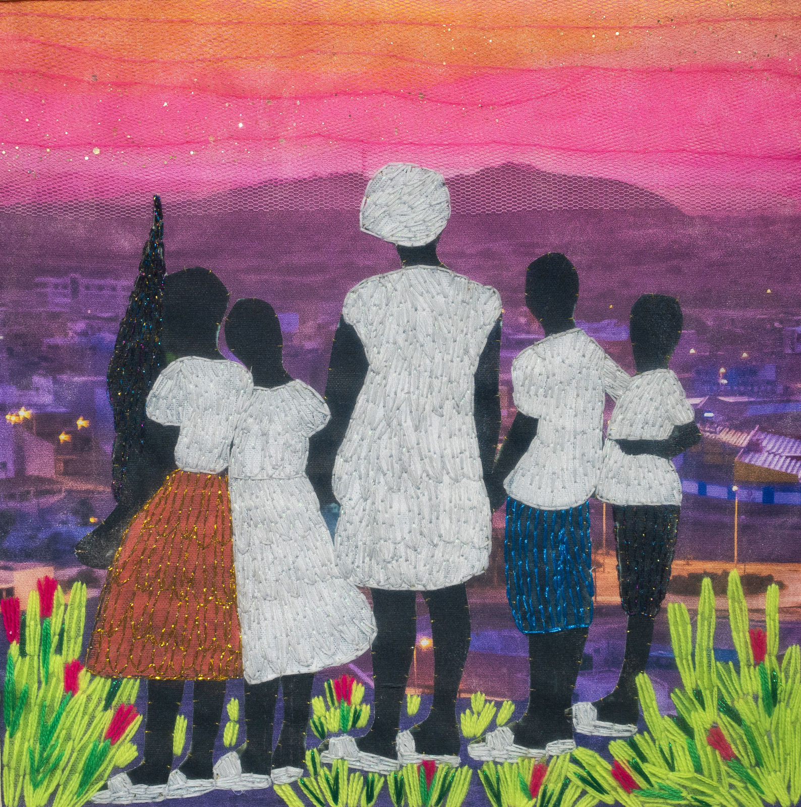 Joana Choumali, I'd like the tears to dry before the sun of happy memories, 2023